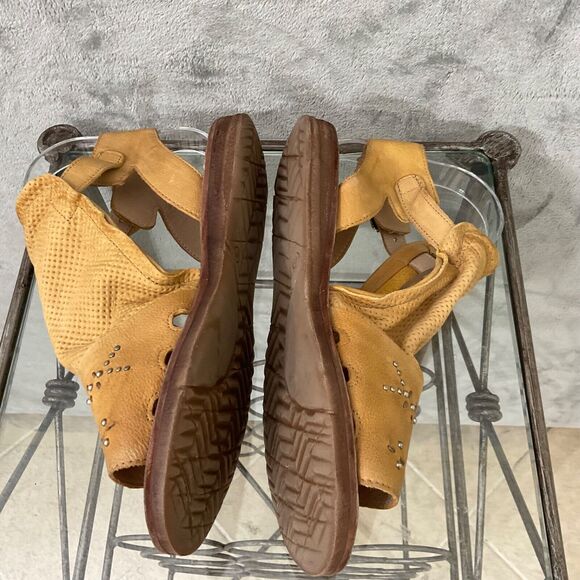 Miz Mooz Fifi Women's Sandals US 9.5-10 W (wide) Brown Wheat Leather - Picture 6 of 14